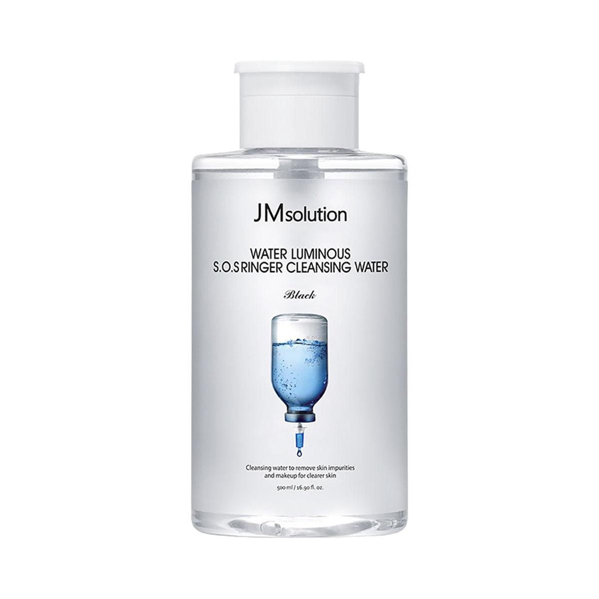 JM Solution Water Luminous S.O.S Ringer Cleansing Water Black 500ml