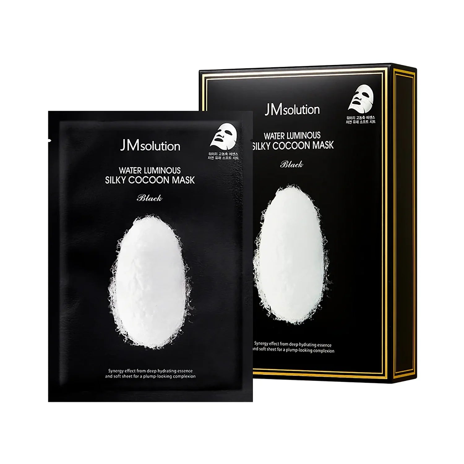 JM Solution Water Luminous S.O.S Ringer Mask Plus Black 10 Pack