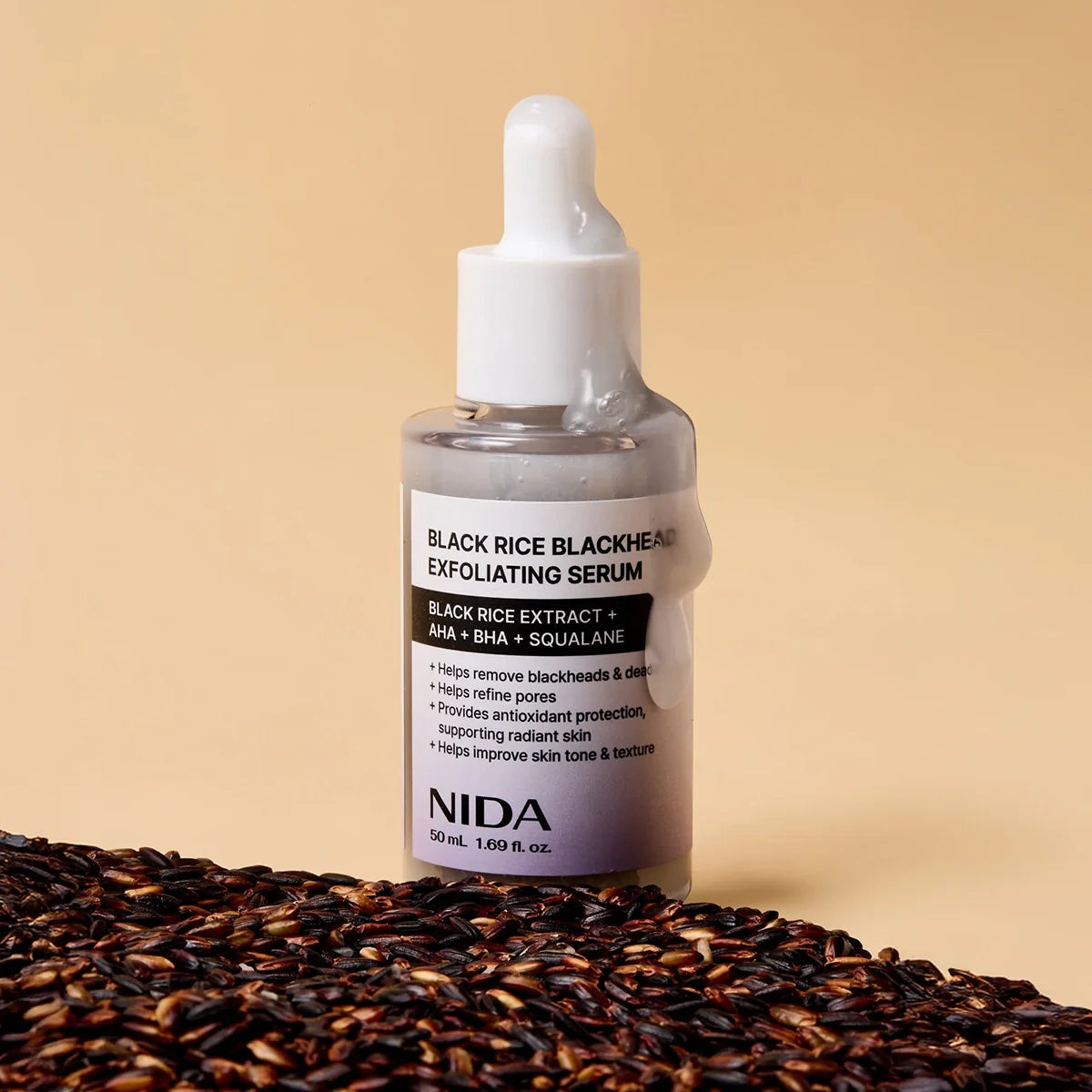 NIDA Black Rice Blackhead Exfoliating Serum 30ml