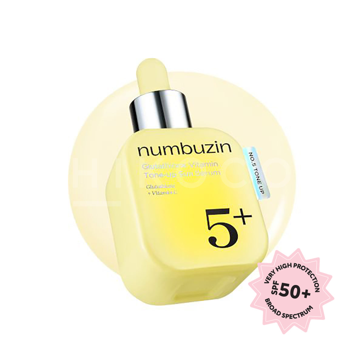 Numbuzin No.5+ Glutathione Vitamin Tone-Up Sun Serum SPF50+ 50ml